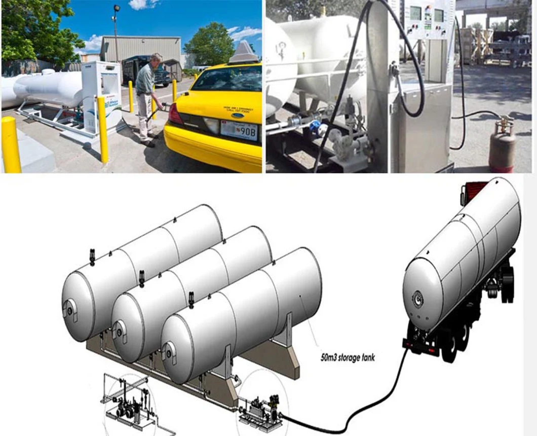 50cbm LPG Storage Tank 50000liter Tanker 25 Ton LPG Vessels