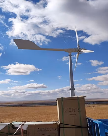 Potente molino de turbina eólica de freno automático
