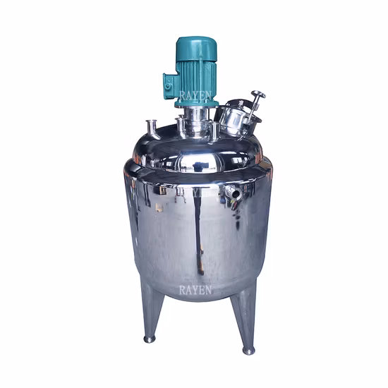 Mezclador de mezcla de acero inoxidable químico sanitario de bajo precio 1500L recipiente de tanque agitador Vertical de presión de doble chaqueta