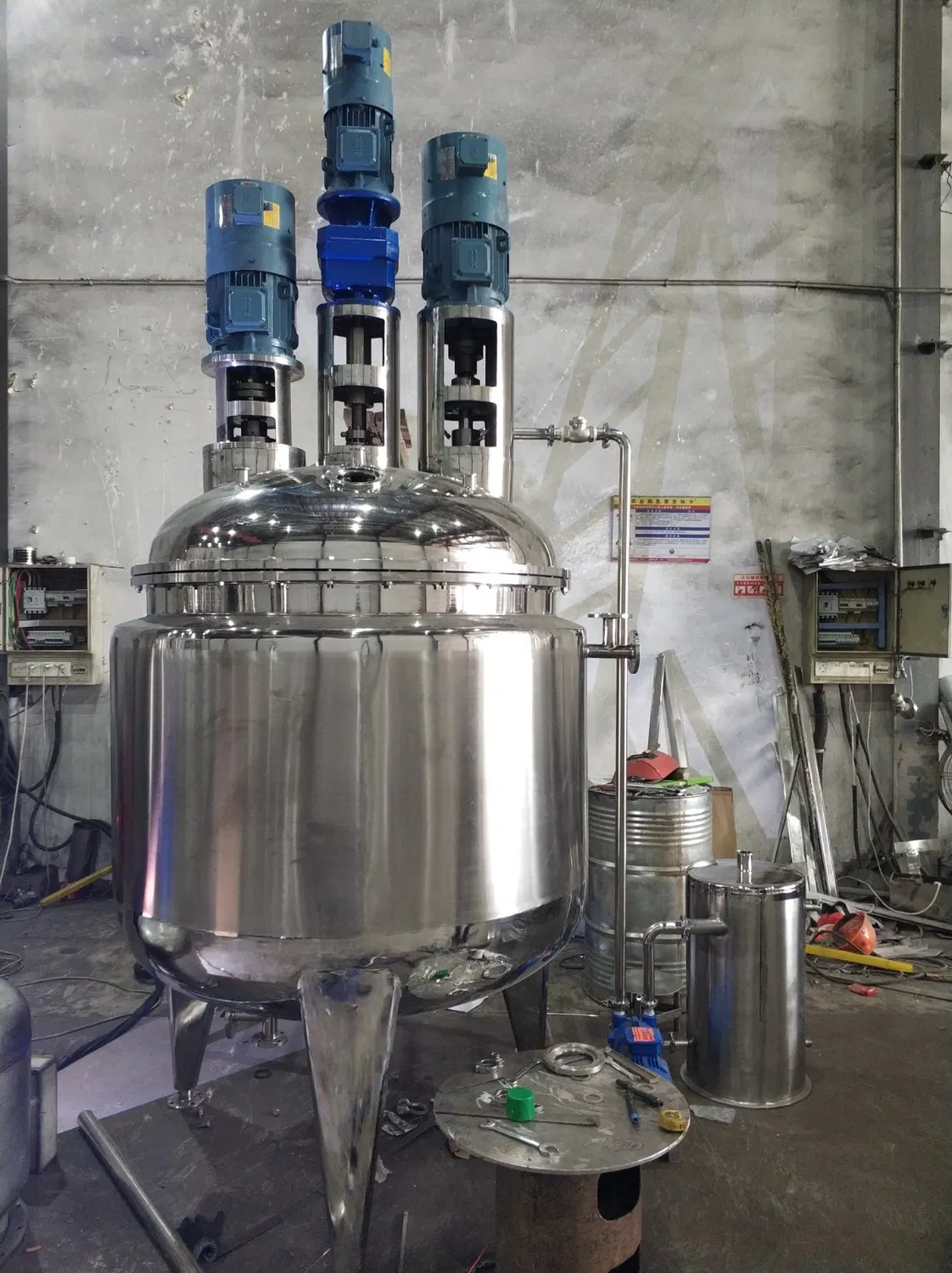 Tanque de mezcla de reacción de calentamiento eléctrico de pintura de Reactor mezclador de alto cizallamiento químico