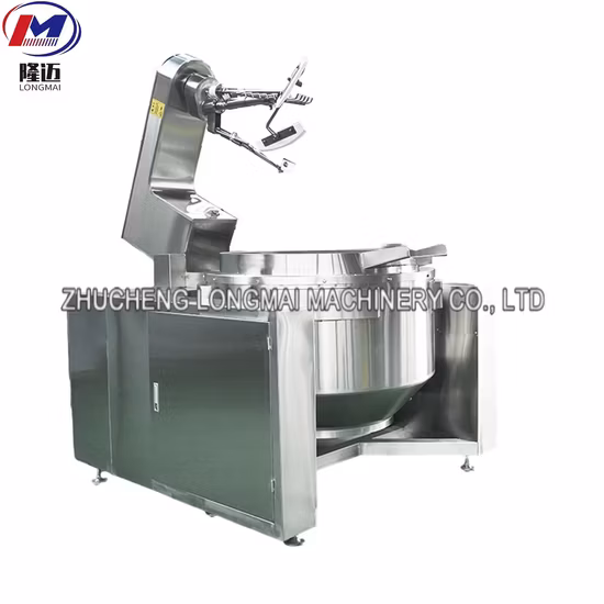Mezclador de alimentos industrial horizontal Olla de cocción al vacío de acero inoxidable para pasta de frijoles de alta viscosidad